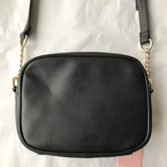 Juicy Couture Heritage Crossbody Licorice Embroidered Logo BLACK - Picture 5 of 6